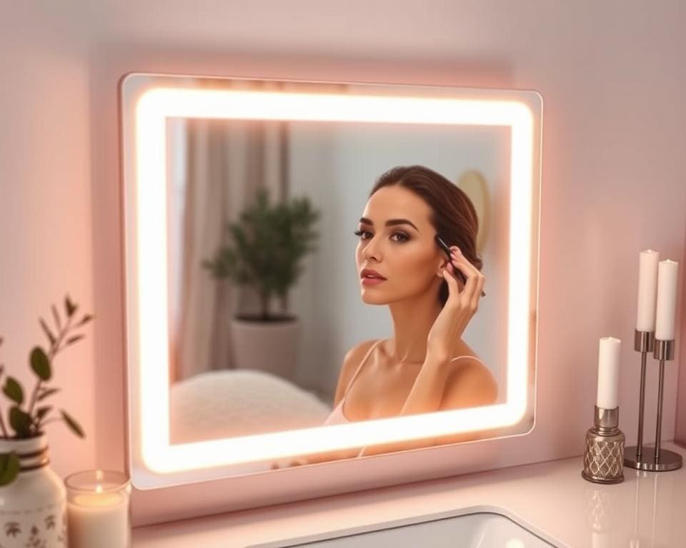 Digitale spiegels met ingebouwde verlichting: Perfect voor make-up