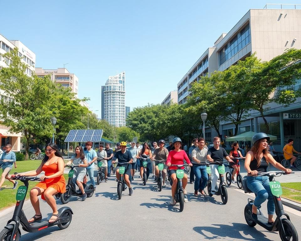 Duurzaam vervoer met elektrische scooters