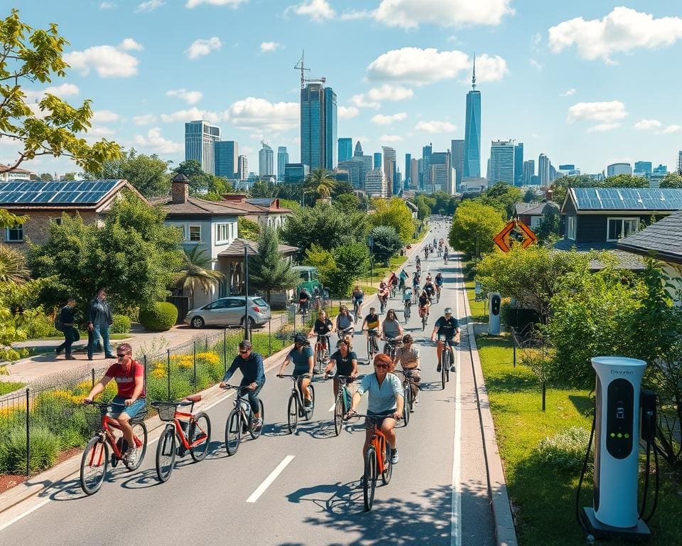 Milieuvriendelijk fietsen naar werk