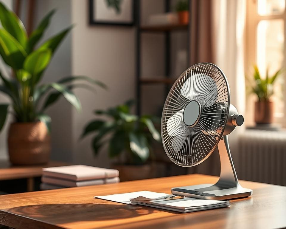 Stille ventilator voor op tafel