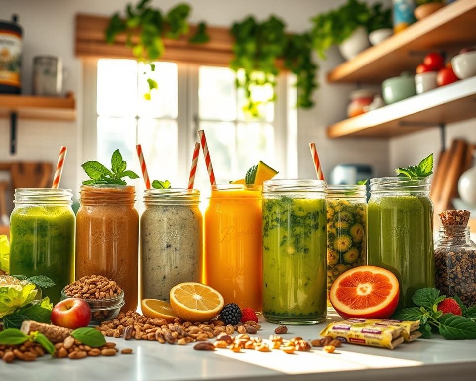 Verhoog je energieniveau door gezonde smoothies en snacks