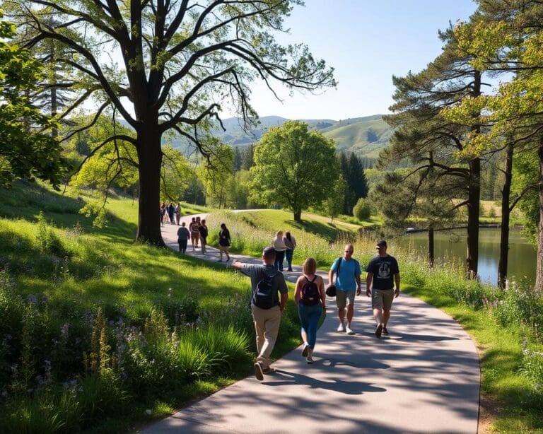 Parkwandeling met natuurgids en ontspannende stops