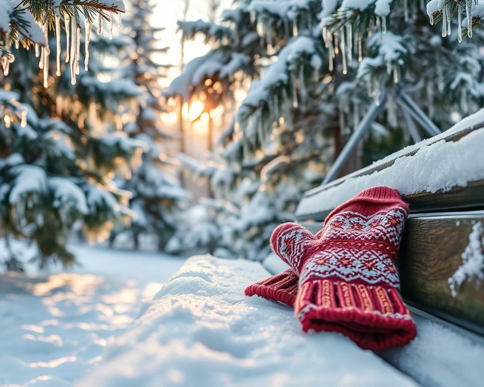 Warme handschoenen voor winterse wandelingen