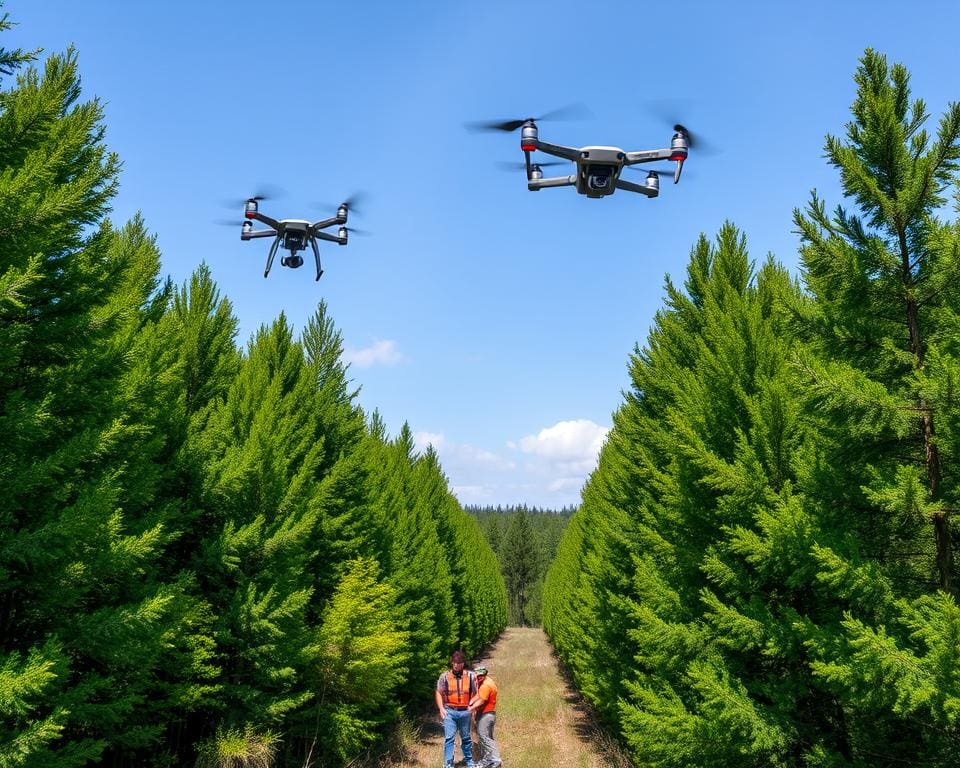 voordelen van drones in houtkap