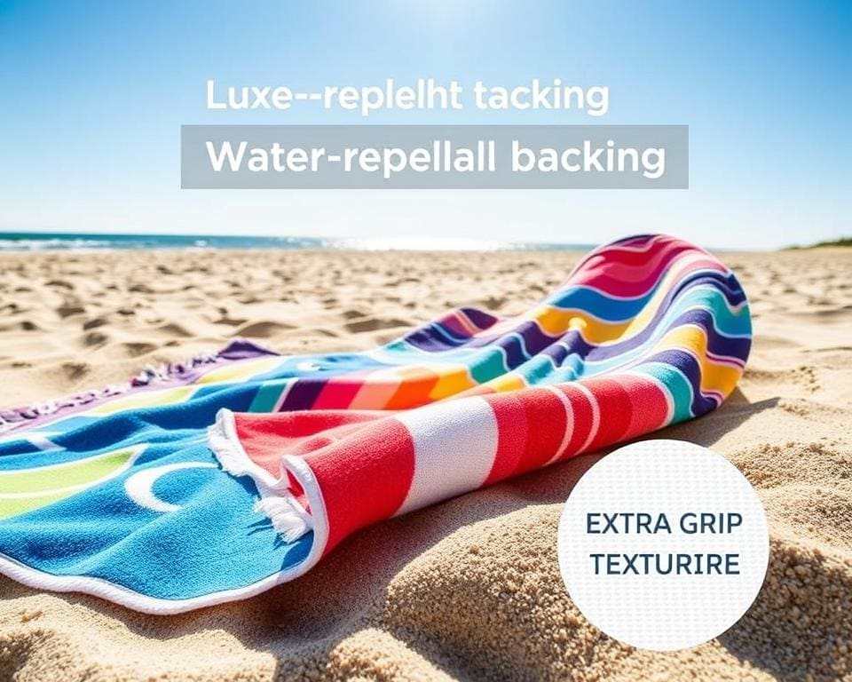 Luxe strandlakens met extra grip