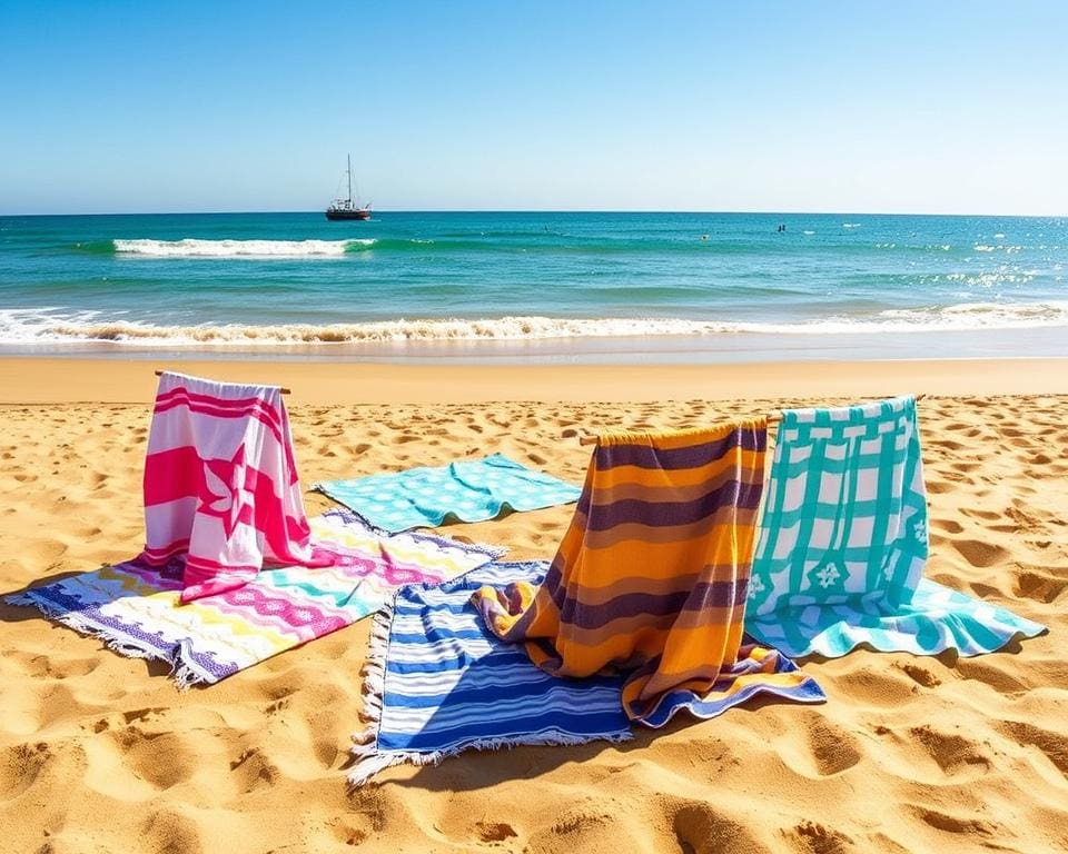 Strandlakens met waterafstotende onderkant voor comfort